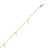 Dolphin Dangle Trio Adjustable Anklet