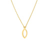 Mini Open Marquise Adjustable Necklace
