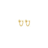 Curb Chain Front-to-Back Earrings