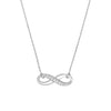 Half-CZ Infinity Adjustable Necklace