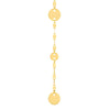 Hammered Forzentina and Disc Drop Earrings