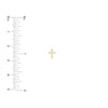 1/8tcw Diamond Cross Stud Earrings