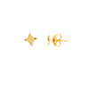 North Star Stud Earrings on Post Back