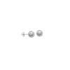 Sterling Silver 7mm Diamond-Cut Ball Stud Earrings