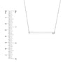 Thin Bar Necklace with 1pt Diamond