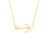 Sideways Anchor Adjustable Necklace