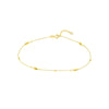 Mini Bead and Twist Adjustable Anklet