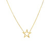 Wire Star Adjustable Necklace