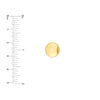 Puffy Round Stud Earrings