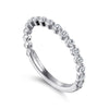 Platinum Single Prong Diamond Anniversary Band