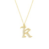 Diamond Gothic 'K' Necklace