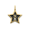 Initial Enameled Star with Diamond Charm