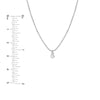 Diamond Drops Necklace on D/C Bead Chain