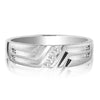 14K 0.10Ct Diamond Men&amp;Apos;S Band