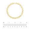 Puffed Round Link Bracelet