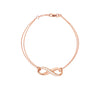 Half-CZ Infinity Adjustable Bracelet