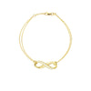 Half-CZ Infinity Adjustable Bracelet