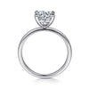 Platinum Round Solitaire Diamond Engagement Ring