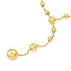 Graduated Bead Lariat Necklace
