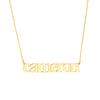 7mm Typewriter Font Nameplate Necklace