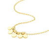 Mini Disc Drop and Bead Station Necklace