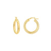 25mm x 4mm Polished Hoop Earrings