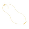 Diamond Bezels and Bars Adjustable Necklace