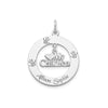 Sterling Silver Rhodium-plated Personalizable My Children Charm