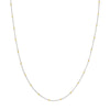 2.0mm Two-Tone Saturn Curb Chain with Lobster Lock