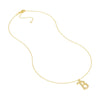 Diamond Gothic 'B' Necklace