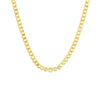 Curb Chain Necklace with Graduating Diamond