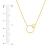 Interlocking Open Circles Adjustable Necklace