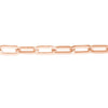 2.5mm Paper Clip Chain with Pear Shape Lock