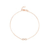Mini CZ Infinity Adjustable Bracelet