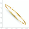 14K Polished Twisted Slip-on Bangle