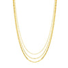Valentino-Bead Triple Strand Adj Neck