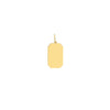 Cutoff Rectangular Engravable Charm