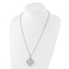 Sterling Silver Rhodium-plated CZ Necklace