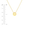 So You Cutout Heartbeat Mini Disc Adjustable Necklace