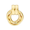 Polished Triple Hoop Dangle Earrings