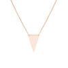 Spear Tip Necklace in Plated Sterling Silver