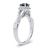 14K 0.20Ct Diamond Sapphire Ring