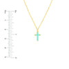 Lt.Turquoise Cross Necklace
