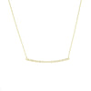 Curved Bar Adj. Necklace with 1/5tcw Diamond