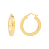20mm Round Square Tube Hoop Earrings