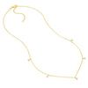 Diamond Bezel Drops Necklace