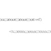7.2mm Light Concave Figaro Chain Pear Shape Lock EndCap