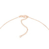 Sideways Mini CZ Heart Adjustable Necklace