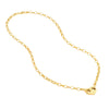 Heart Puff Mariner w/Oval Rolo Necklace