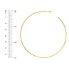 75mm x 1.15mm Hoop Post Earrings